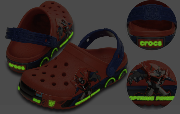 optimus prime crocs