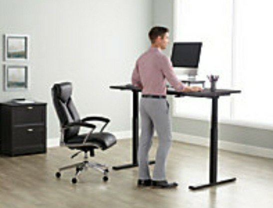 Office Depot Officemax Realspace Pneumatic Height Adjustable Desk